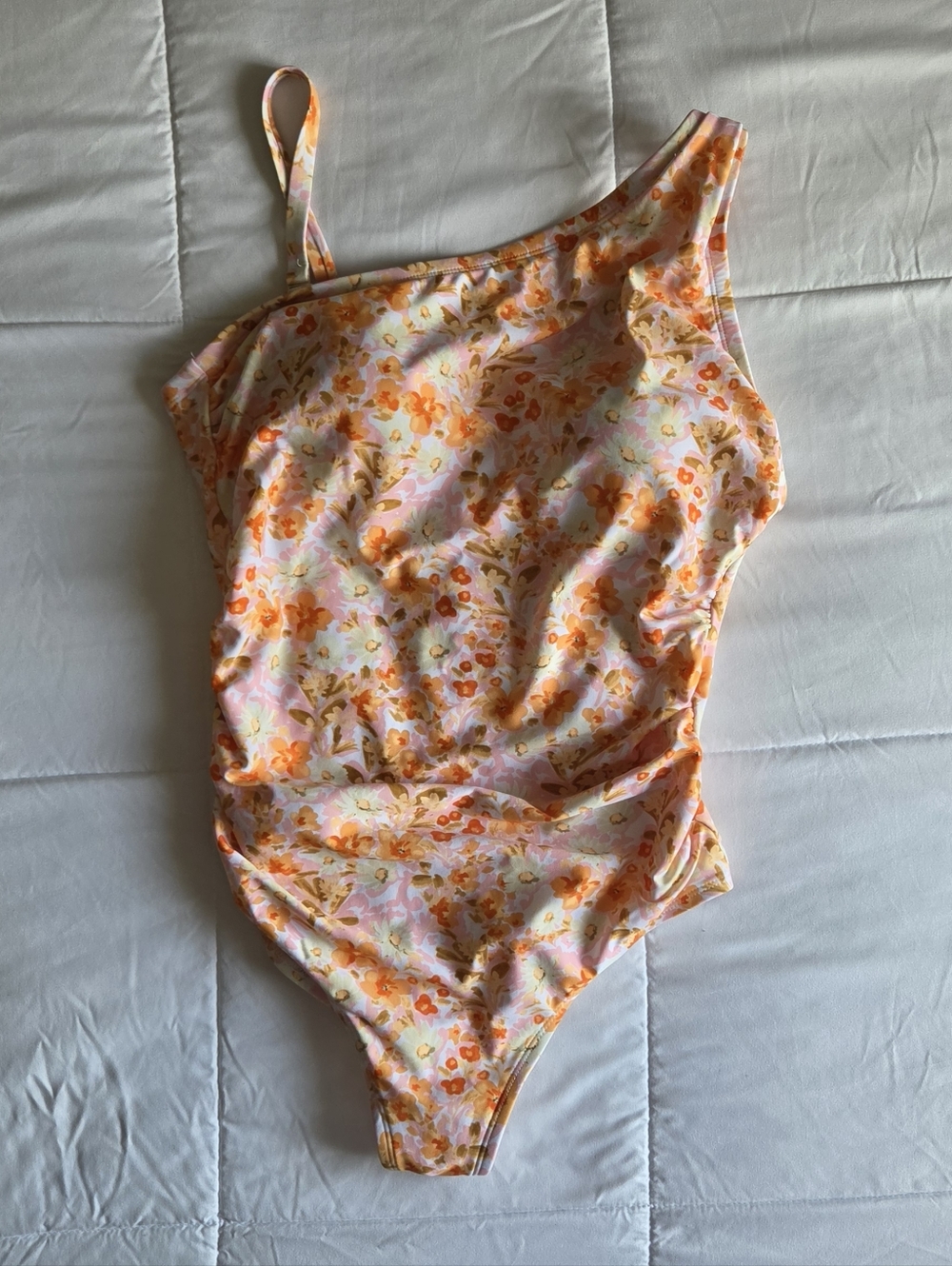 Kona Sol One-Piece Swimsuit - Orange Floral Print